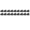 18pcs Clothes Triangle Hooks Space Saving Plastic Clothes Hanger Connector