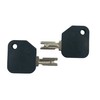 2X replacement for Hyster, Yale, Rubber Coated Forklift Key. Part