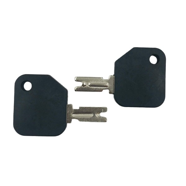 2X replacement for Hyster, Yale, Rubber Coated Forklift Key. Part Numbers : 51335040, 186304, 6T-2663, 166, 1430