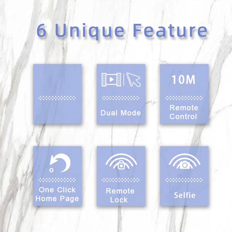 Phone Remote Shutter Multifunctional Remote Control for Smartphone Tablet Turning