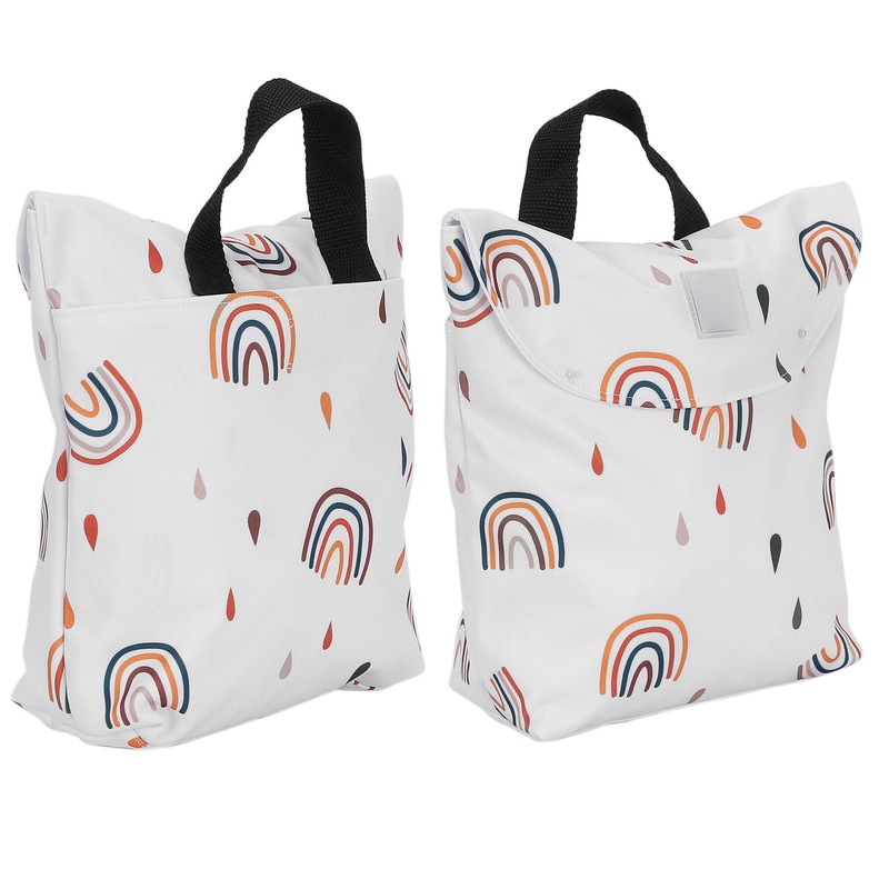 Baby Cloth Diaper Bag Waterproof DoubleLayer Pocket Fashionable Baby Outing