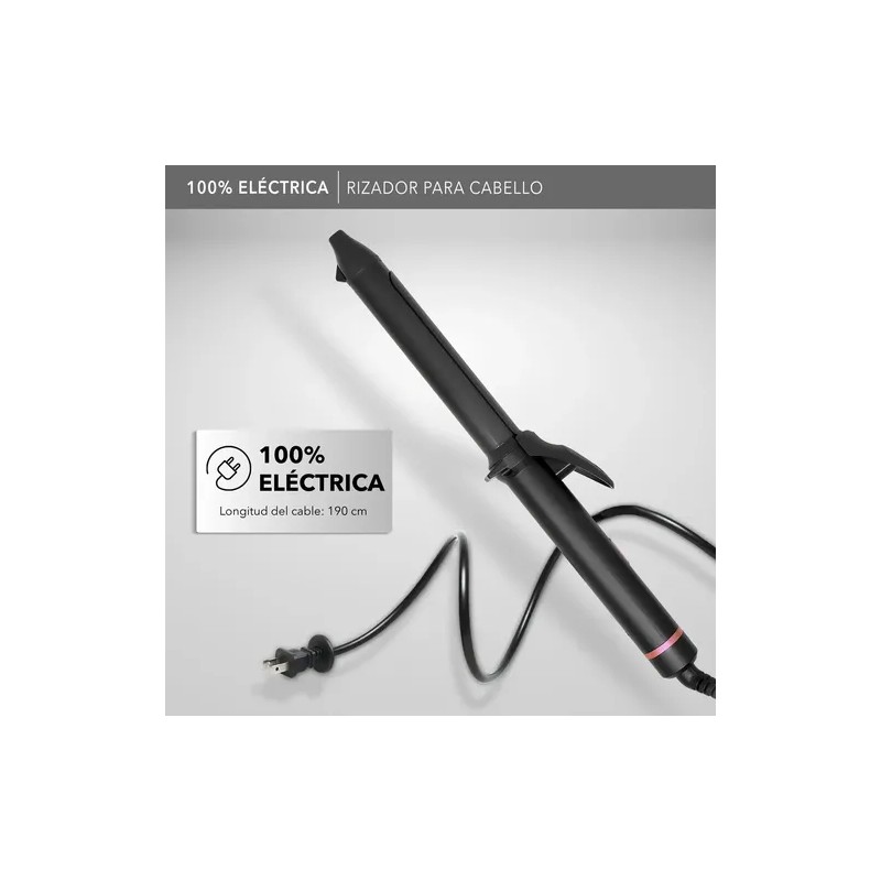 Rca Rizador De Cabello Rc-p9n Con Barril De Cerámica Negro