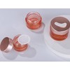Healthcom 10 Packs 15g/15ml Empty Jars Pink Glass Cosmetic Jar