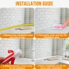 Flexible Quarter Round Molding Trim - 118in Waterproof Bendable Silicone