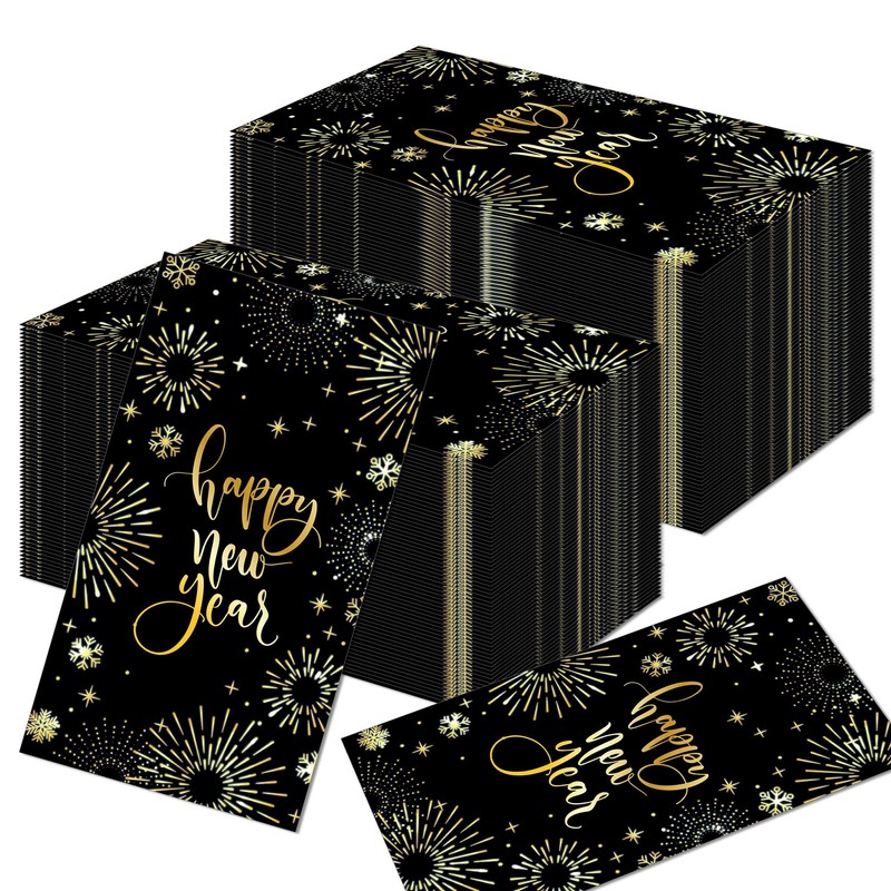 40 Pcs Happy New Year's Paper Napkins Disposable Party Napkins