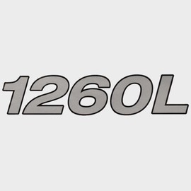 Crestliner Boat Model Decal 2351410 | 1260L Silver Black Sticker