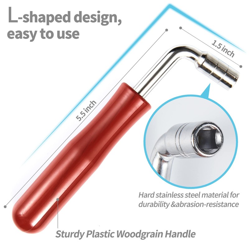 Piano Tuning Kit Professional Wrench Hammer Rubber Mutes Set Including