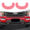 SQQP Front Bumper Tow Hook Covers 2Pcs Compatible with 2009-2025