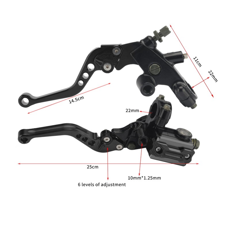 Clutch Lever Set Motorcycle Brake Lever 7/8 Inch Universal, Brake
