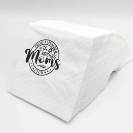 SharkBliss Funny Wrestling Mom Quotes Cocktail Napkins, 100 Pack Wresting Mom Proud Member Disposable Beverage Paper Cocktail Napkins For Party Table Decor 2-Ply, 5x5" (Wresting Mom Proud Member)