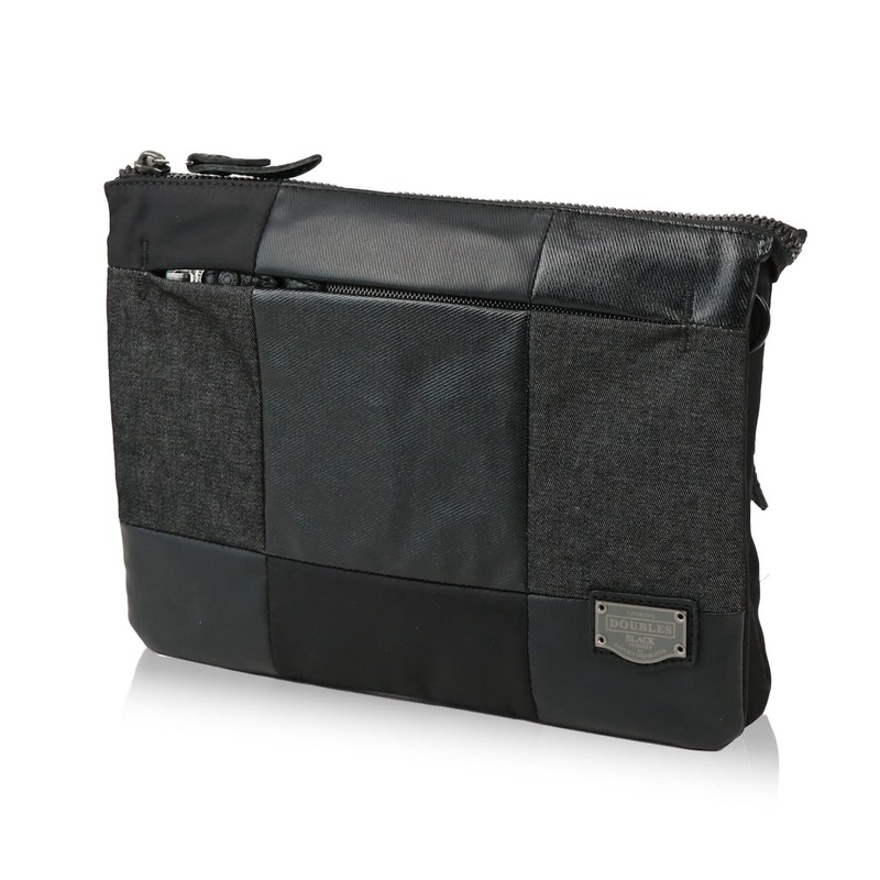 [§D∞B∞ DSBKDOUBLES BLACK] Doubles Black DSBK Shoulder Bag Sacoche SQUARES