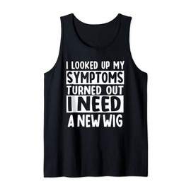 Wig Collector Periwigs Lover Artificial Hair Symptoms Tank Top