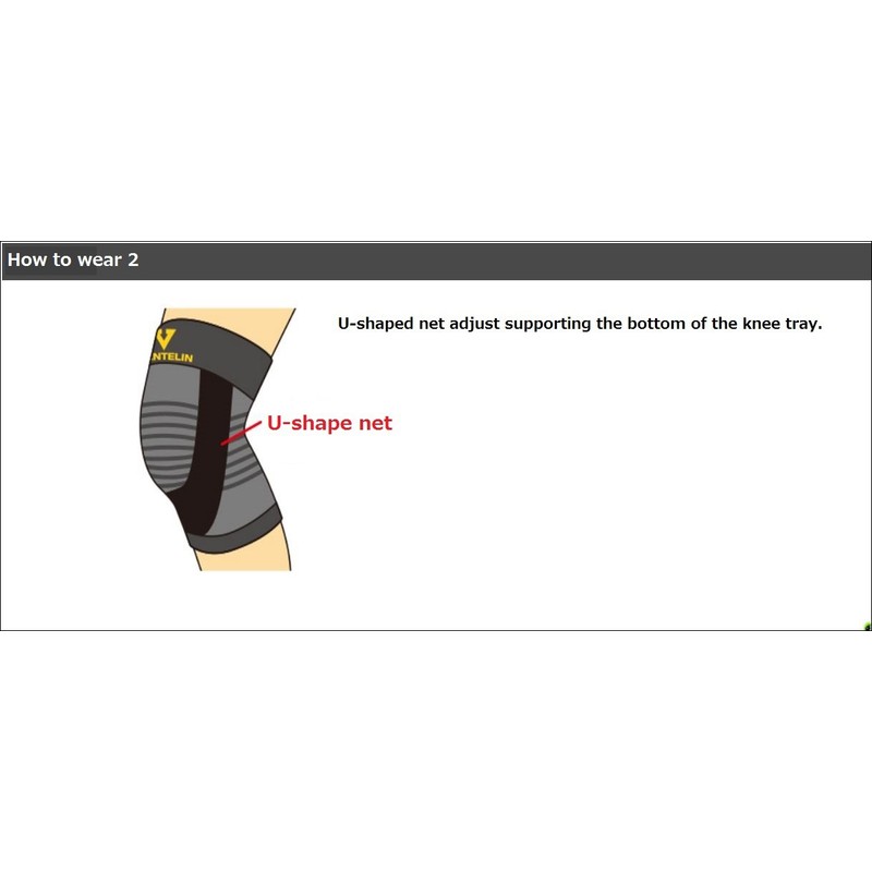 Vantelin Supporter Knee Sleeve, , , blk,