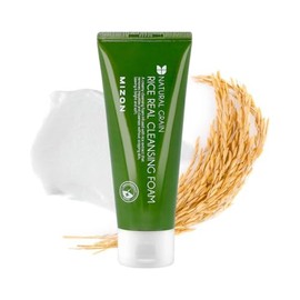 MIZON Limpiador Facial Coreano con Extracto de Arroz - natural grain rice real cleansing foam - espuma limpiadora facial hidratante y suave para todo 