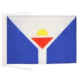 AZ FLAG Saint Martin Flag 18'' x 12'' cords - St. Martiner - St. Maartener SMALL flags 30 x 45cm - Banner 18x12 in