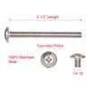 1/4"-20 x 2-1/2" Stainless Truss Head Phillips Machine Screw, (25