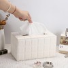 Sumnacon Tissue Box Cover Rectangle Leather Tissue Box with Magnetic