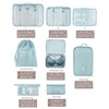 Belsmi 8 Set Packing Cubes with Shoe Bag - Compression