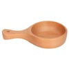Wooden Bowl with Handle Noodle Bowl for Salad Fruit Soup