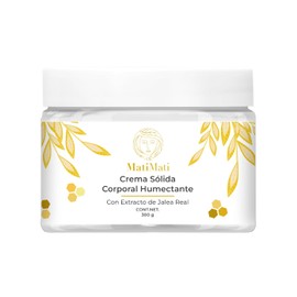Crema Corporal Humectante Con Extracto Jalea Real MatiMati Piel extra seca, Extra humectante, Antioxidante,Antiedad 300 g