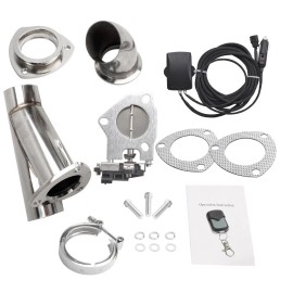 Unbranded New 2.5" 63mm Remote Electric Exhaust Catback Downpipe Valve System