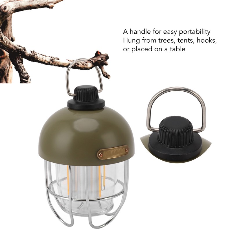 Camping Lantern Rechargeable 4500mAh Battery Powered LED Light 3 Modes