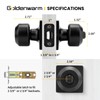 goldenwarm Black Door Knobs, Matte Black Privacy Door Knob Interior,