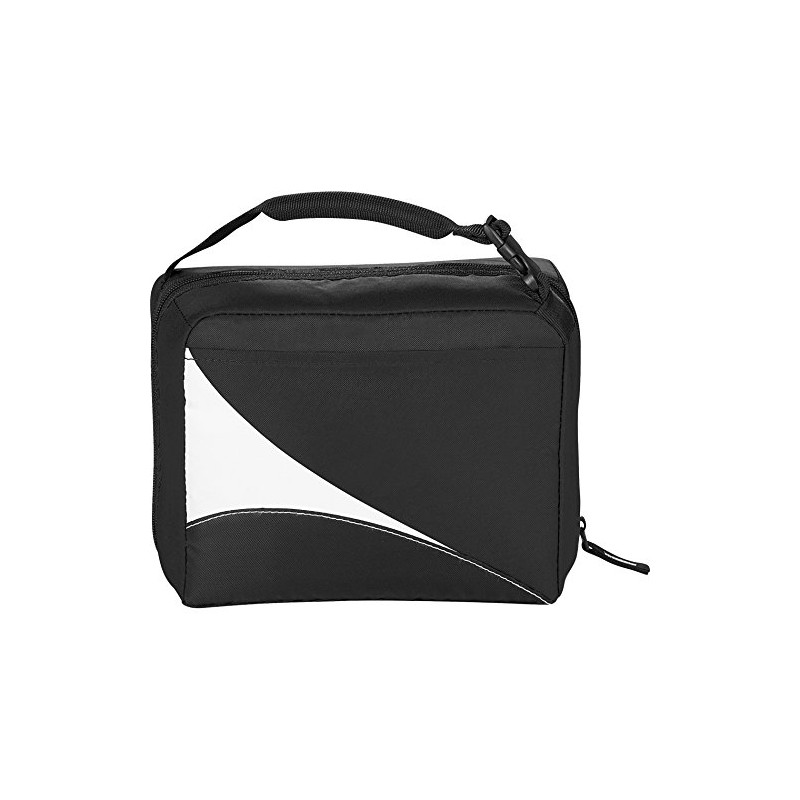 Arctic Zone Core Wave Zipper Dual Lunch Cooler, Black