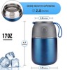 LOGEEYAR Thermal Container for Food, 500 ml Stainless Steel Insulated
