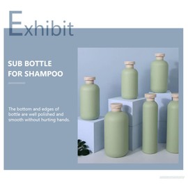 Shampoo Bottle, Large Capacity, 16.9 fl oz (500 ml), Soap Refill Bottle, Travel Bottle, For Shampoo, Shampoo Refill Containers, Set of 3, Bathroom, Washroom, Travel, Portable, Stylish, Cute
