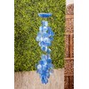 Deco 79 33119 Contemporary Capiz Windchime, 5"W x 27"H, Blue