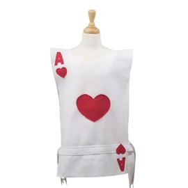 Hearts Playing Card Costume Tunic (Alice in Wonderland/Card Soldier) - Baby, Toddler, Kids, Teen, Adult and Plus Sizes Available (Kids 4-9y)