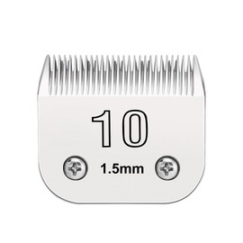 Size 10 Clipper Blade Dog Grooming Fits for Most Andis dog clippers, Wahl KM Series and Oster A5, 1.5mm (1/16 inch) Length