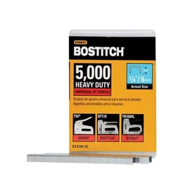 BOSTITCH BTA704-5C Heavy Duty Domestic Use Staples, 1/4 x 2/5-Inch, 5000-Pack