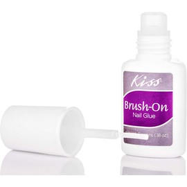 Kiss DGBGL02 - Aplicador de pegamento para uñas con pincel (1 botella, se aplica como pegamentos y reparaciones de esmalte, ideal para uñas artificiales, puntas, envolturas y uñas naturales)