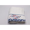 Lex's Linens Fish & Coral Embroidered Bath Towel