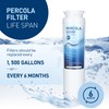 PERCOLA KWF1000 Water Filter, NSF 42 & 372 Certified Filter,