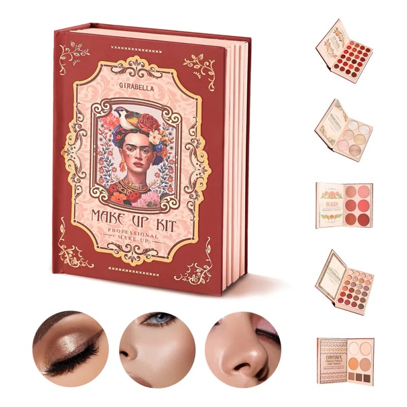 Girabella - 5 En 1 Paleta Sombras, Gloss, Iluminador, Rubor