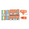 82Pcs Wiring Connector Conductor PCT Colorful Connecting Terminals with Bracket