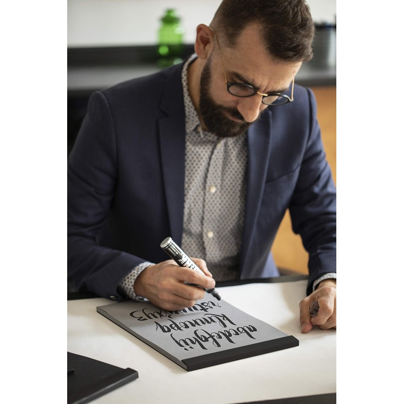 Rhodia 116106C Grey Maya Pad Notepad Stapled at the Head