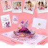 Birthday Card with Music for Girls, Wife, 3D Flower &