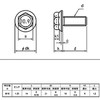 High Strength Flange Bolts M10P = 1.25 (Fine) X65L Trivalent