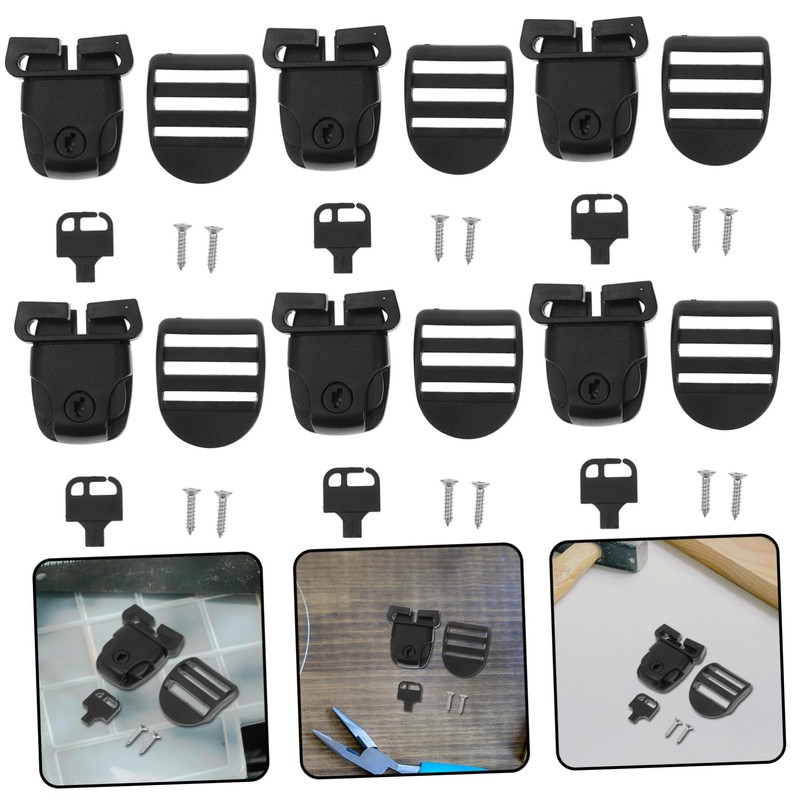 Sosoport 8pcs Hot Tub Cover Repair Kit Replacement Latches for