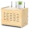 Upgrade WiFi Router Storage Box Hider, Projector Shelf, Large Space