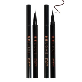 (1+1) Be Love My Line Pen Eyeliner Brown / Non-smudge Easy Drawing Watercolor Brush Pen Type / (1+1)비러브 마이라인 펜 아이라이너 브라운 안번지는 이지드로잉 수체화발색 붓펜타입