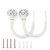 BSTKEY Set of 2 Coin Lantern Curtain Hooks Drapery Holdbacks,