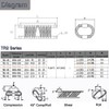 PGFUN 10 Loops Wire Rope Isolator 304 Stainless Steel Anti-Vibration