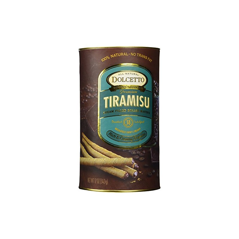 DOLCETTO Dolcetto Wafer Rolls Tiramisu, 12 OZ