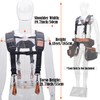 WELKINLAND Heavy-Duty leather tool belt suspenders for Carpenter & construction
