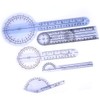 Goniometer,5Pcs 6/8/10inch 360 Degree Plastic Medical Goniometer, Protractor Angle Medical